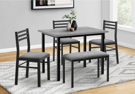 Grey Wooden Dining Set